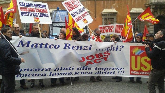 Usb Firenze in piazza per tutelare diritti nella proposta del Jobs Act