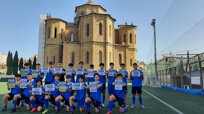 Le promesse del calcio ucraino si allenano a Firenze