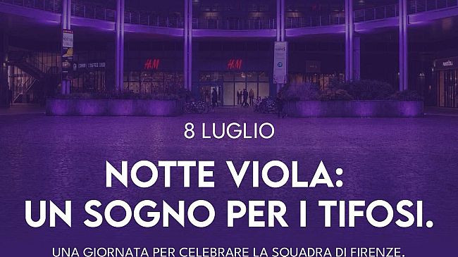 Mercoledì 8 luglio la notte sarà viola 