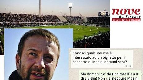 Fiorentina vs Siviglia, il tifoso Masini in concerto all'ObiHall