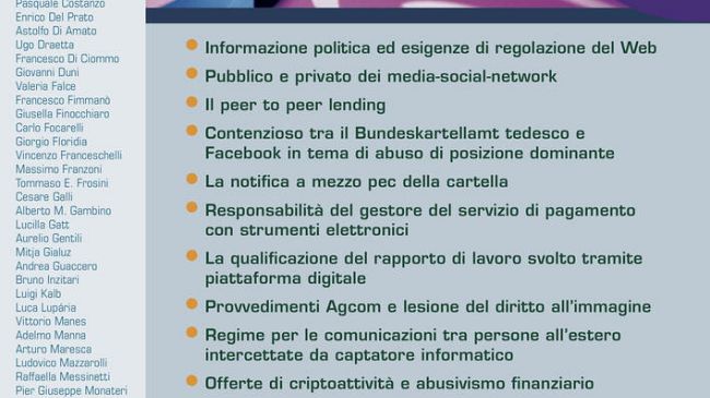 Diritto di Internet: Digital Copyright e Data protection