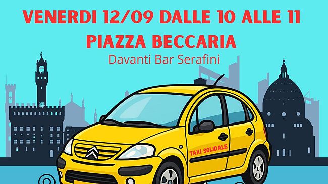 Taxi solidale, nuovo progetto a Firenze: gratis per chi ha bisogno