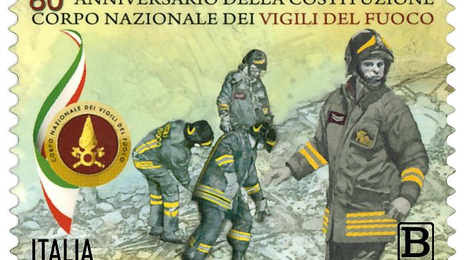 Emessi i francobolli Virgo Fidelis e Corpo nazionale Vigili del Fuoco