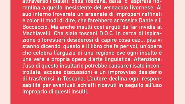 È uscito l’Insultario Toscano-Italiano