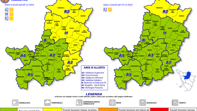 Neve sui rilievi appenninici