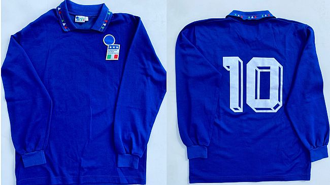 Una maglia di Roberto Baggio al Museo del Calcio