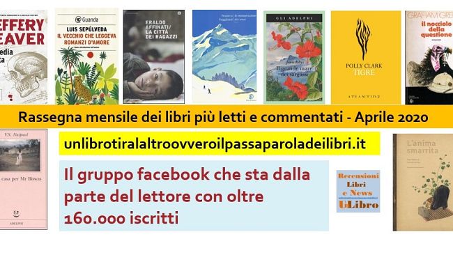 I libri più letti e commentati ad aprile 2020