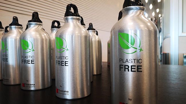 Firenze e Pisa i primi aeroporti europei 100% plastic free