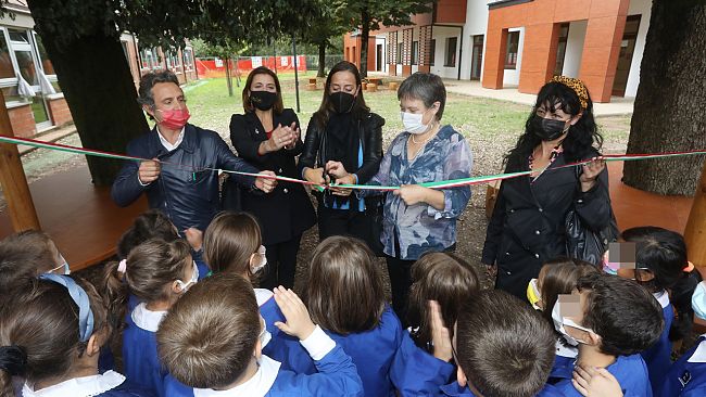 Le nuove aule all'aperto dell'Istituto Pirandello
