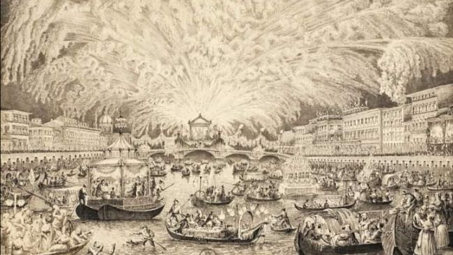 Firenze: i Fochi anticamente si facevano in piazza Signoria 