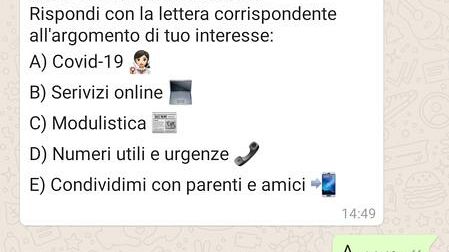 Coronavirus: l'Ausl usa WhatsApp per interagire con i cittadini
