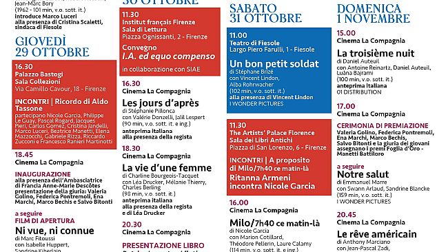 Il Festival del Cinema Francese a Firenze