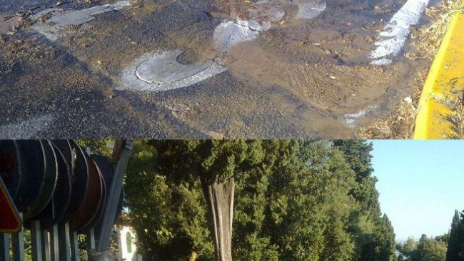 Rottura di un tubo dell'acquedotto al Poggio Imperiale