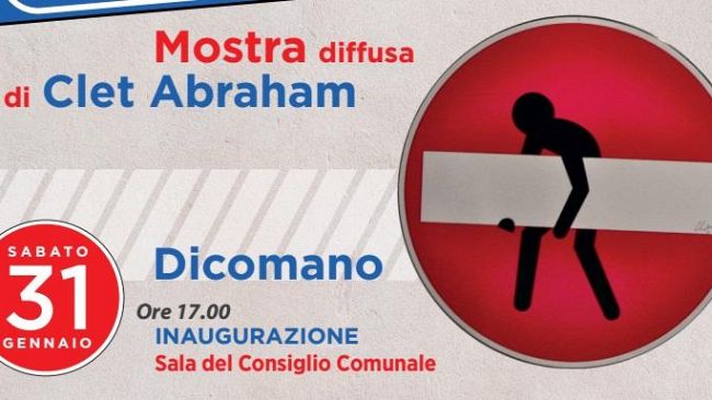 Clet, a Dicomano Mostra ed Educazione Stradale