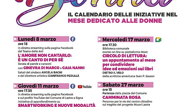 8 marzo: iniziative on line per celebrare la festa