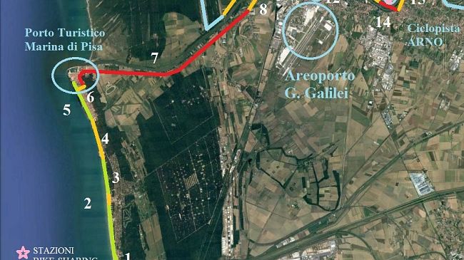 Pisa: ecco il progetto per arrivare in bici al mare in piena sicurezza