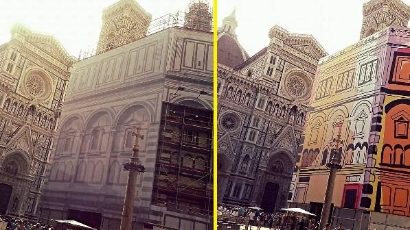 Battistero di Firenze, con e senza Pitti