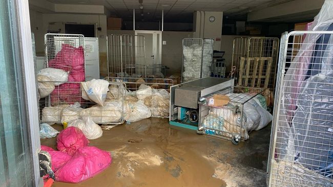 Acqua in una cabina elettrica all'ospedale San Giovanni di Dio