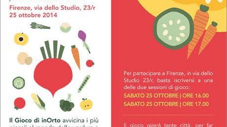 Gioco inOrto, a Firenze il fantastico mondo delle verdure