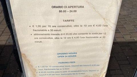 Quanto costa il parcheggio scambiatore T2 Guidoni?