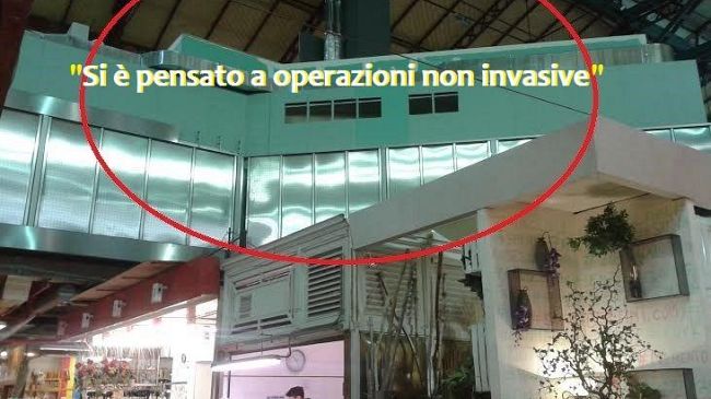 San Lorenzo, Mercato Centrale diviso in due, sopra il futuro, sotto il passato