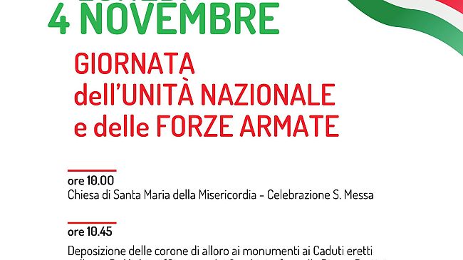 La Giornata delle Forze Armate e Festa dell’Unità Nazionale