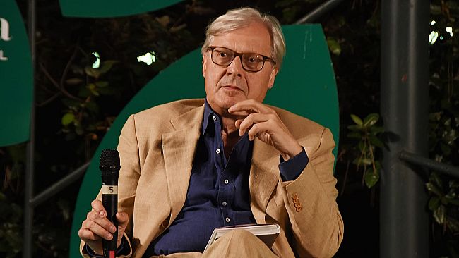 Vittorio Sgarbi e Cristina Acidini per l'arte di Catarsini