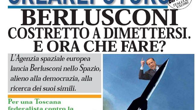 Domani pomeriggio nelle piazze gli strilloni con le dimissioni di Berlusconi