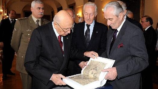 Presentati a Napolitano i volumi dell'Istituto Geografico Militare di Firenze