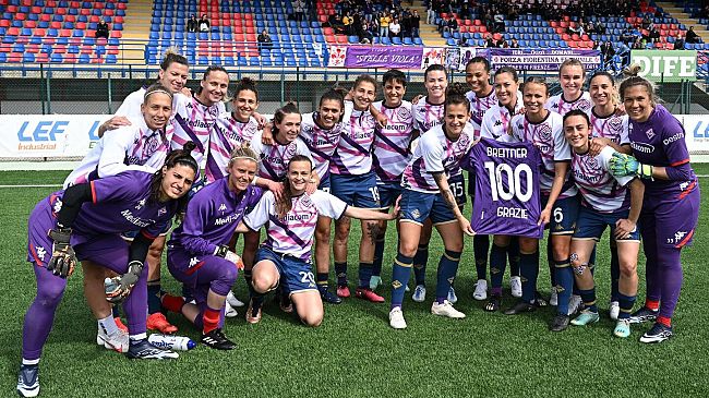 Fiorentina femminile terza in classifica