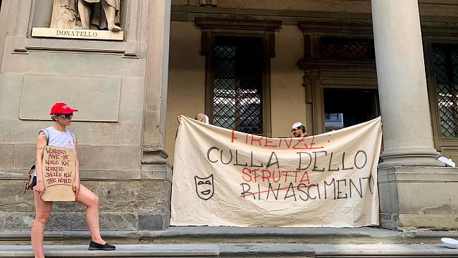 Firenze: in piazza nel giorno di gratuità dei musei statali