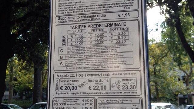 Taxi Firenze, Socota: