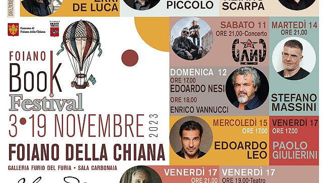 Foiano Book Festival 2023: 3 - 19 novembre