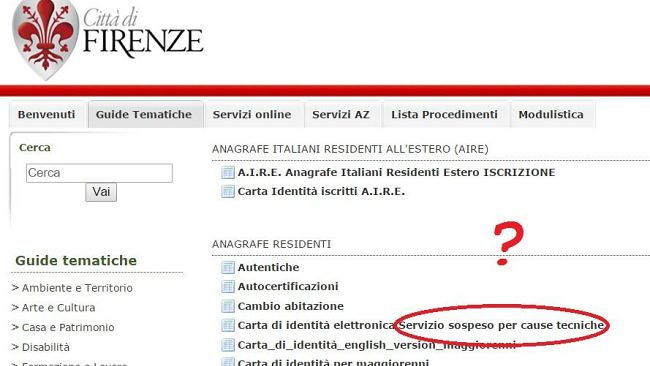 Carta Identità Elettronica, a Firenze i cittadini chiedono i danni