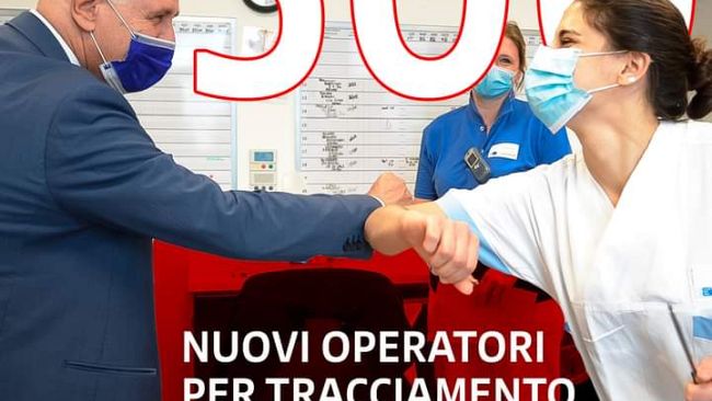 Tracciamento positivi in Toscana, in arrivo 500 operatori