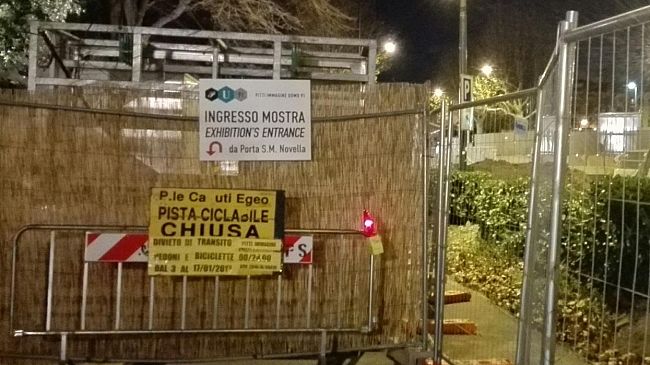 L'ennesima chiusura dell'anello ciclabile alla Fortezza