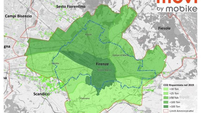Bike sharing: continua il successo di Mobike a Firenze