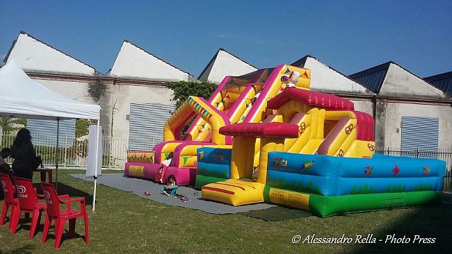 Sbarcano i gonfiabili al Giardino