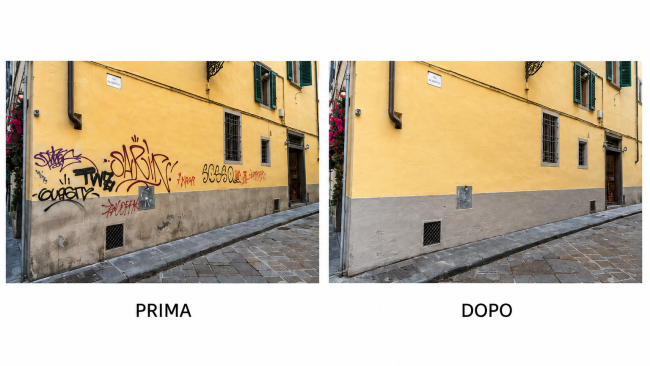 Togliere le scritte sui muri di Firenze, cosa è stato fatto