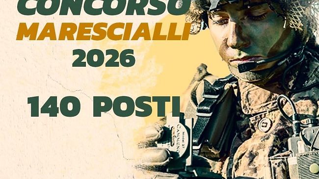 Esercito: bando di concorso per allievi Marescialli