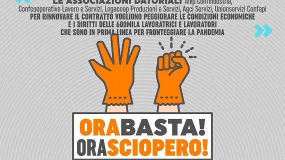 Imprese di pulizia, sciopero venerdì 13 novembre