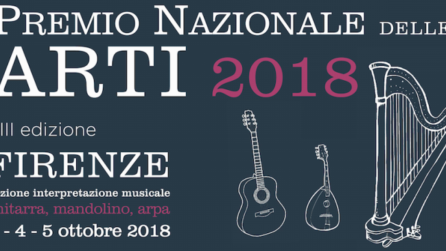 Dal 3 al 5 ottobre al Conservatorio Cherubini il Premio Nazionale delle Arti dedicato a chitarra, mandolino e arpa