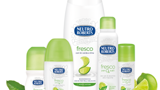 Da oggi in vendita i nuovi deodorante e bagnodoccia Neutro Roberts