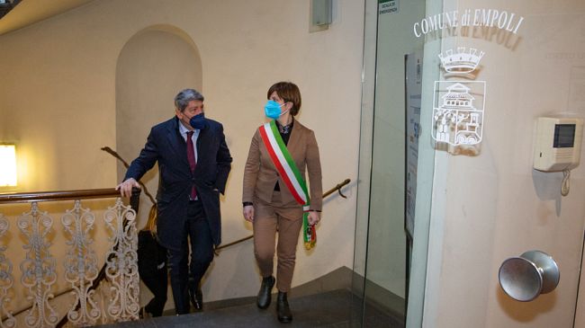 Visita a Empoli del Prefetto di Firenze Valenti