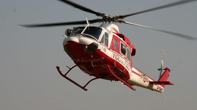 Cacciatore ferito salvato dall'elicottero