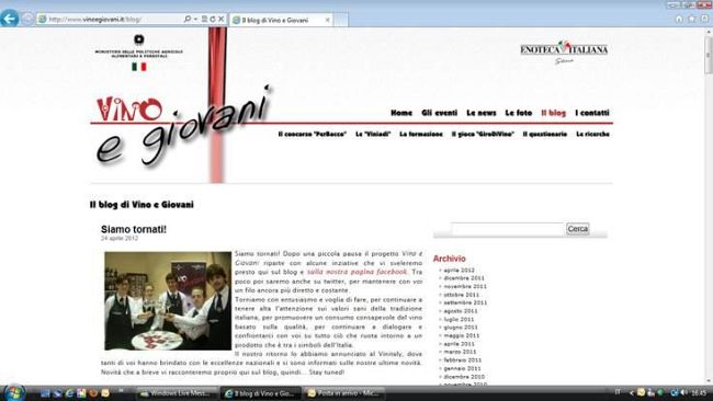 Il vino e i giovani si ritrovano sul web