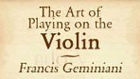 The Art of Playing on the Violin