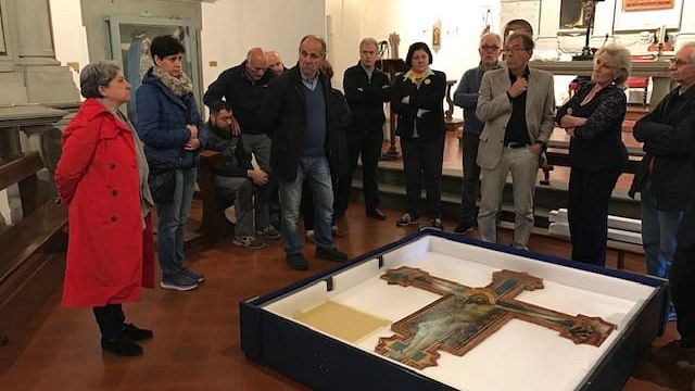 San Casciano: studio sulla prestigiosa Croce dipinta di Simone Martini