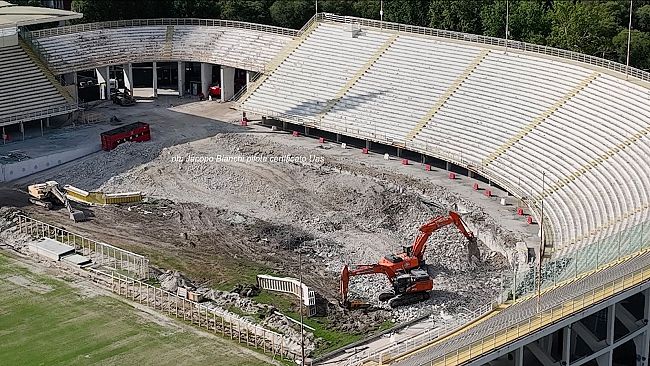 Luglio 2024, le foto dall'alto dello stadio Franchi 