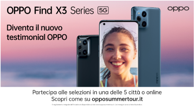 L'OPPO Summer Tour arriva a Firenze dal 27 luglio all'1 agosto